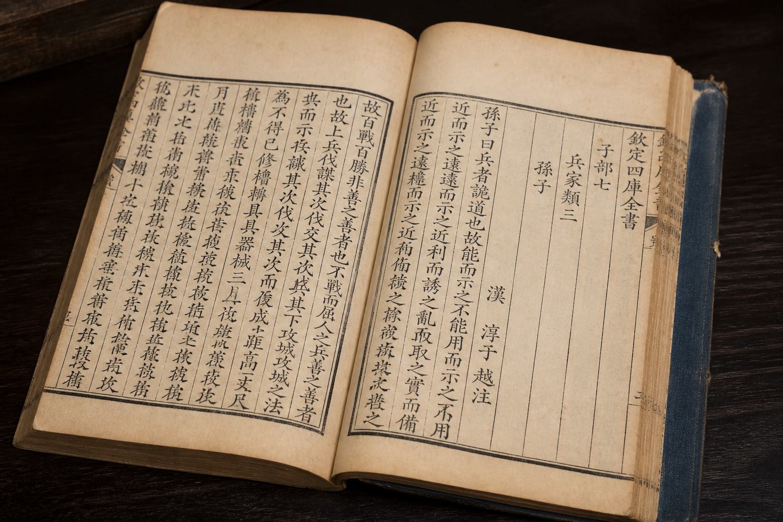 线装古籍与竖排刻本