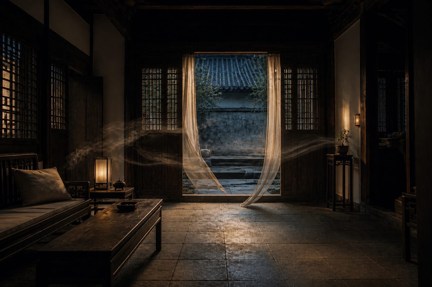 门廊烟缕与穿堂风
